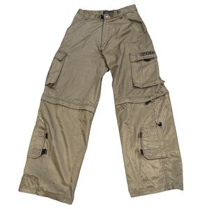 VINTAGE AIR EAGLE men's multi-pocket zip-off cargo/bermuda pants, size 30.